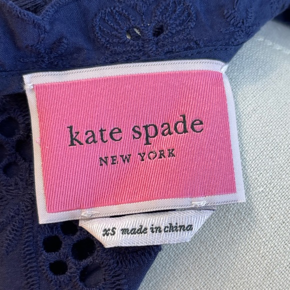 Kate Spade Butterfly Eyelet Tiered Dress - size XS - Picture 2 of 6